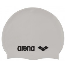 ARENA SWIM CLASSIC SILICONE CAP SENIOR - WHITE/BLACK