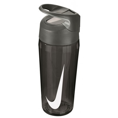 NIKE WATER BOTTLE HYPERCHARGE STRAW 16oz-ANTHRA/WHITE