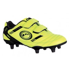 TRIBAL FOOTBALL BOOTS SI + VELCRO FLUO-YELLOW