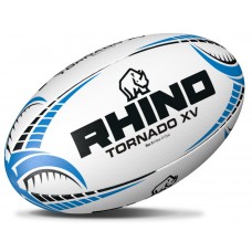 RHINO RUGBY BALL TORNADO WHITE XV